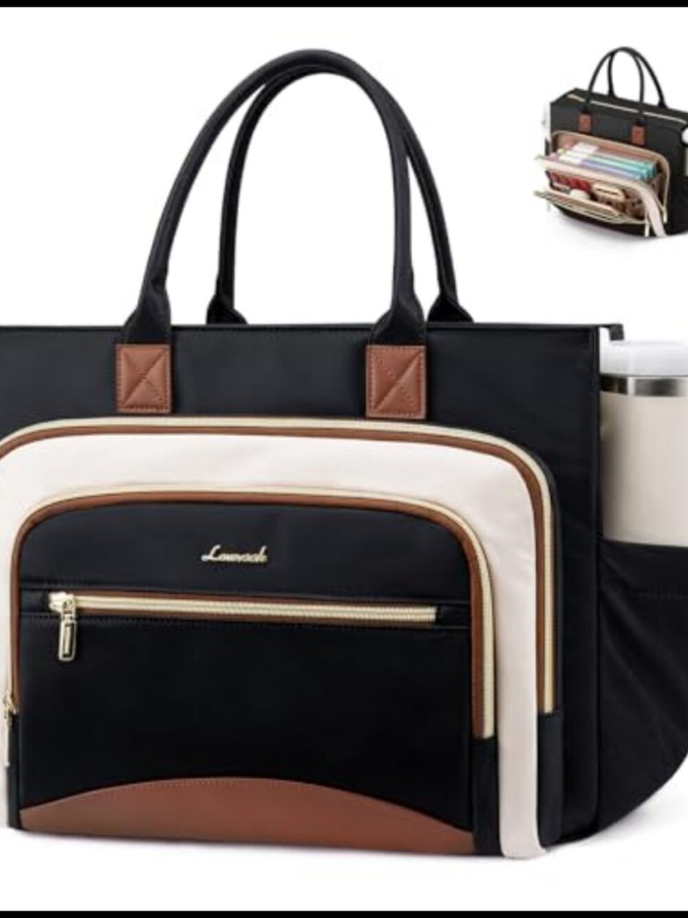 LOVEVOOK Work Tote Bag for Women Laptop Teacher Bag File Organizer